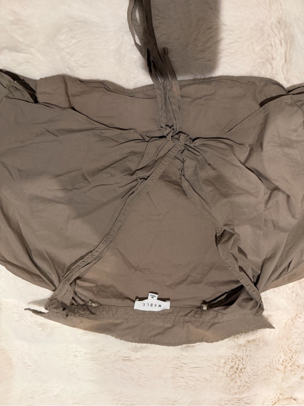 Mable Olive Tie-Back Women's Top